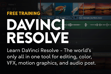 Kostenfreie DaVinci Resolve Trainings von Blackmagic Design