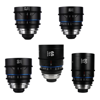 Nanomorph S35 Prime 5-Lens Bundle (27mm, 35mm, 50mm, 65mm, 80mm) Blue PL/EF