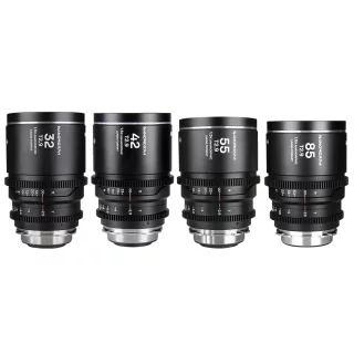 Nanomorph LF Prime 4-Lens Bundle (32mm, 42mm, 55mm, 85mm) (Silver) Arri PL (Default) + EF