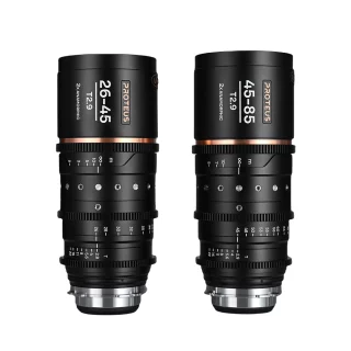 Laowa Proteus Zoom 2X Anamorphic 2-Lens Bundle (26-45mm, 45-85mm) - Amber (Meters)Arri PL (Default) + EF