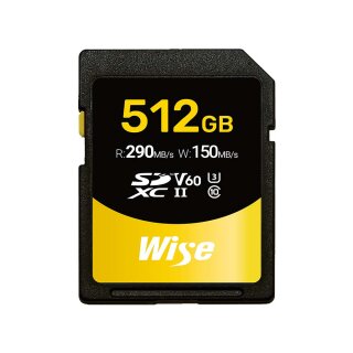 Wise 512GB SDXC UHS-II V60 Memory Card