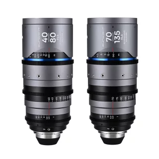 Laowa Sunlight 2X Anamorphic Zoom 2-Lens Bundle (40-80mm,70-135mm) (Blue) - Arri PL