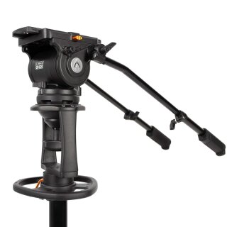 GH20 Fluid Head w/ AT7903 Tripod Pedestal w/ EI-7004B Dolly