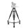 Aluminum PTZ Tripod w/ 100mm Flat Base & Dolly, Quick Release Plate, 88 lbs.