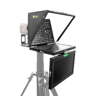 19" Teleprompter with Widescreen Script Monitor and Talent Monitor