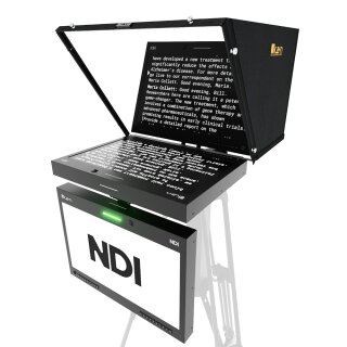 Aura 19" POE++ PTZ NDI Teleprompter & NDI Talent Monitor w/ Full NDI Encodin