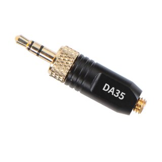 DA35 Microdot Adapter for W.Lav Black